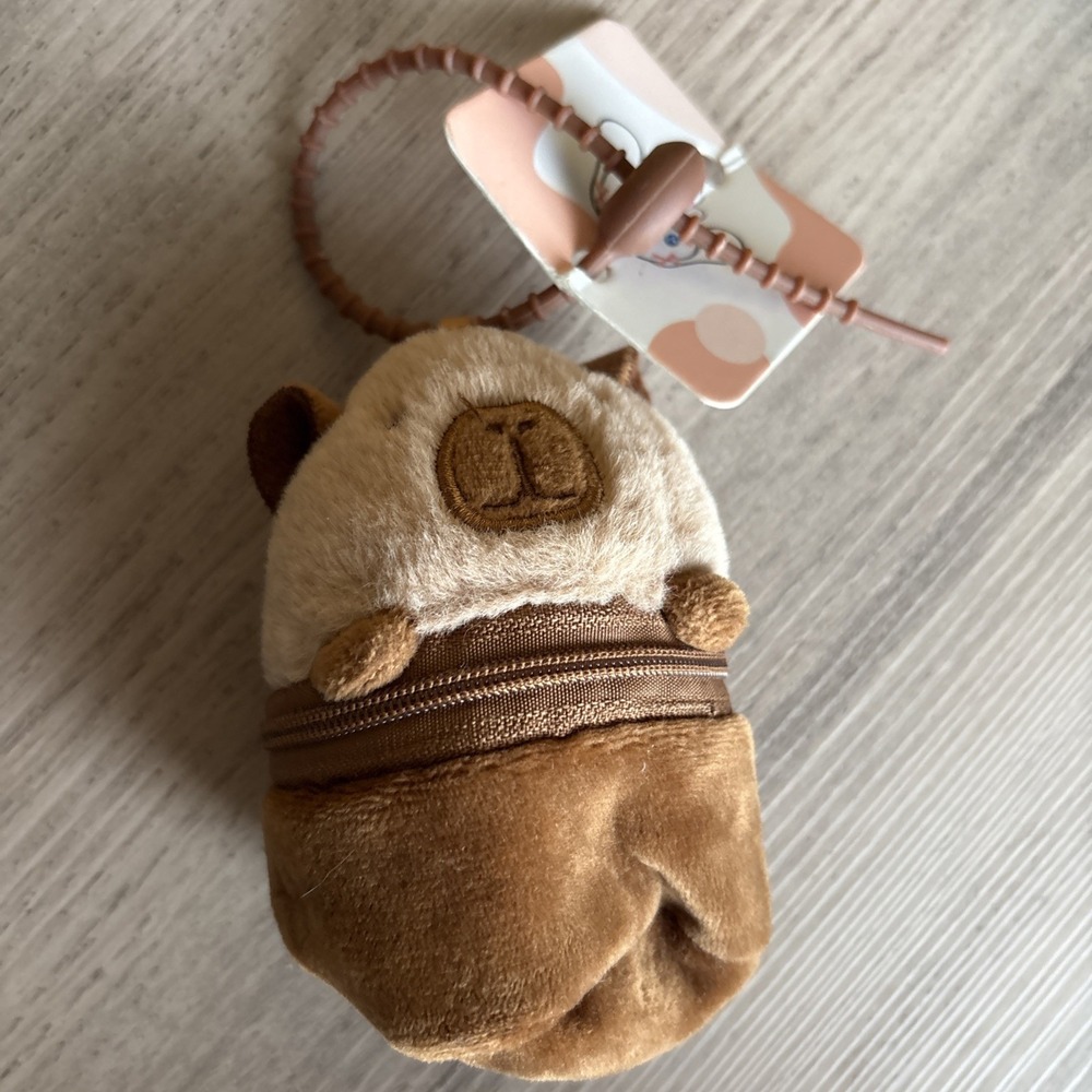 Creative Plush Doll Coin Wallet Purse Charms Portable Bag Hanging Capybara